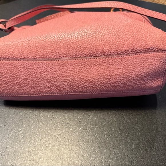 Coach Pink Leather Tote Bag - Picture 6 of 11